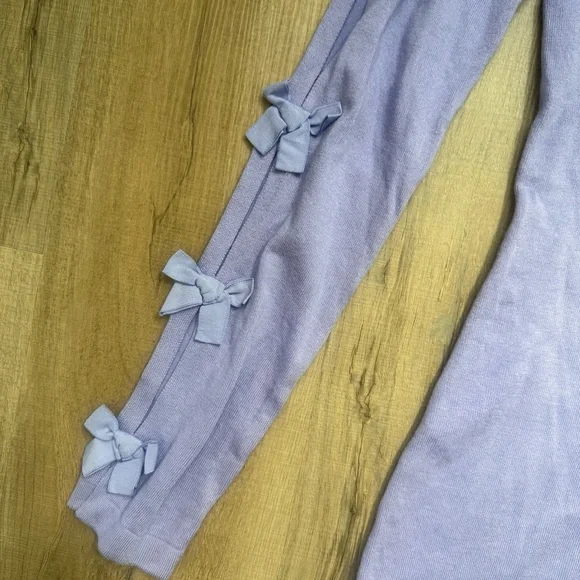 Lilly Pulitzer Lavender Purple Cotton Blend Long Sleeve Blouse - Picture 3 of 6